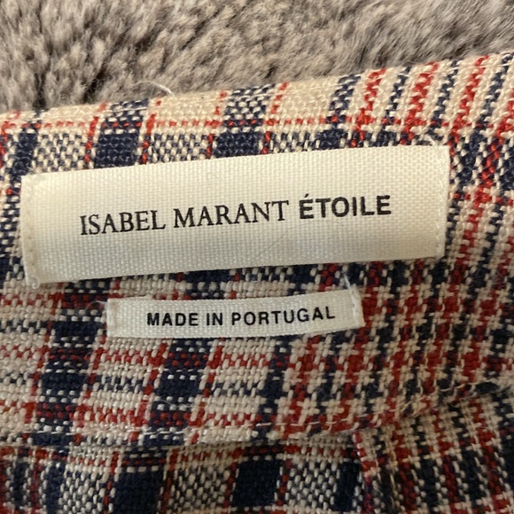Plaid Isabel Marant Mini Skirt - Picture 2 of 3